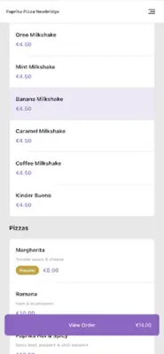 Paprika Pizza Newbridge android App screenshot 1